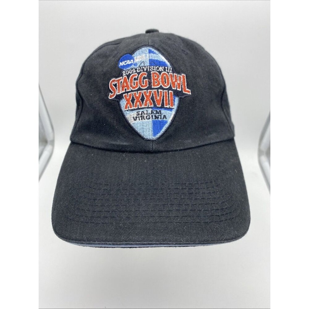 2009 Division III Stagg Bowl XXXVII Black Baseball Hat Cap Adjustable Strap-back